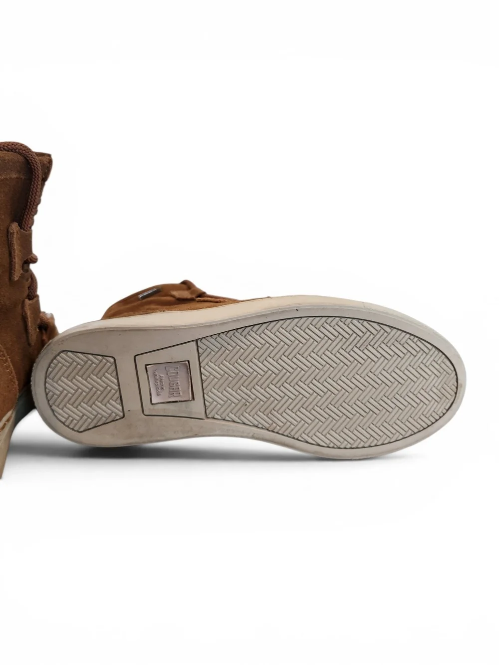 Cougar Brown Suede High-Top Moccasin Sneakers